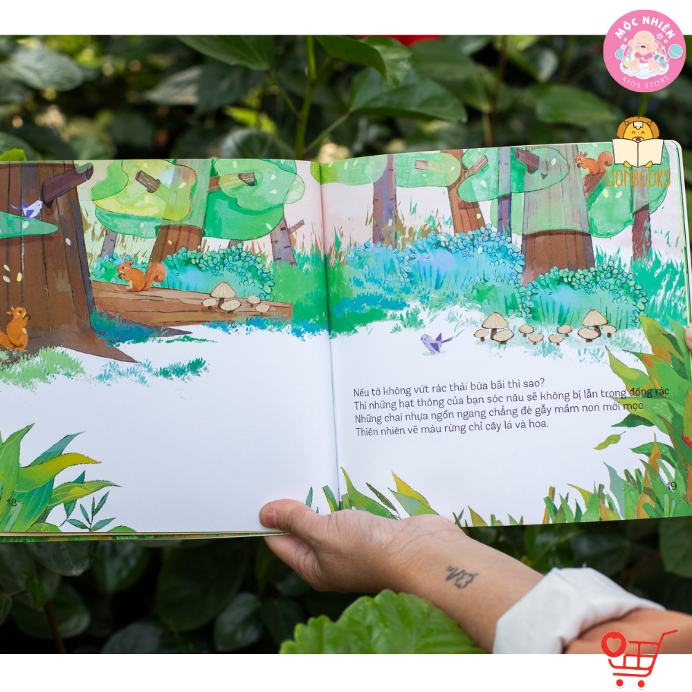 Sách Thơ - Nếu tớ không vứt rác thải bừa bãi cho bé 0-6 tuổi - LionBooks