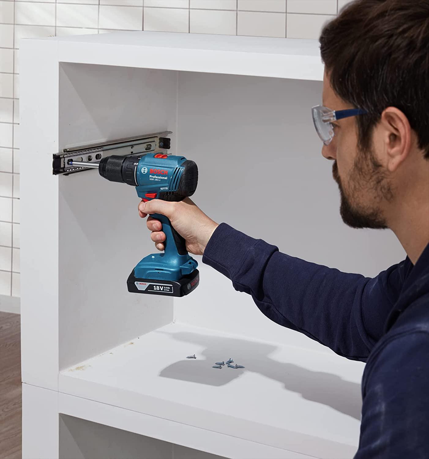 MÁY KHOAN VẶN VÍT DÙNG PIN 18V BOSCH GSR 185-LI - HÀNG CHÍNH HÃNG