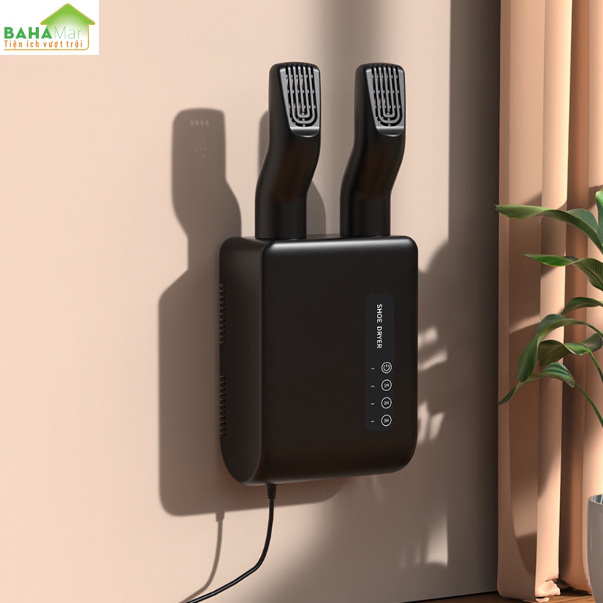 MÁY SẤY KHÔ GIÀY VÀ KHỬ MÙI TREO TƯỜNG ĐA CHỨC NĂNG "BAHAMAR" loại bỏ độ ẩm bên trong giày và loại bỏ sự phát triển của vi khuẩn