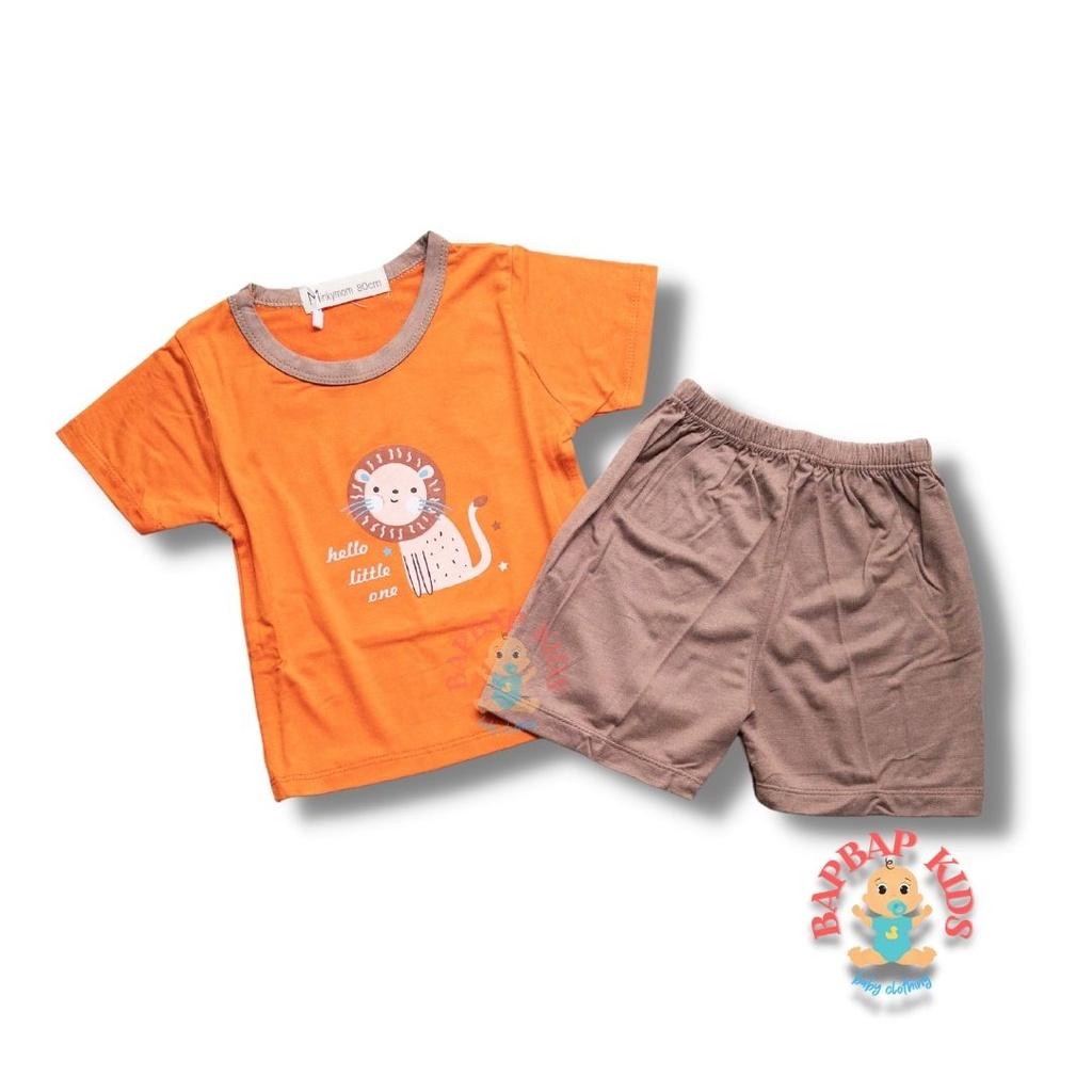 Bộ Cộc Tay Cho Bé Trai, Bé Gái BAPBAP Vải Thun Lạnh Minkymom Họa Tiết Hoạt Hình Dễ Thương, Đồ Bộ Trẻ Em Mặc Nhà CTHH