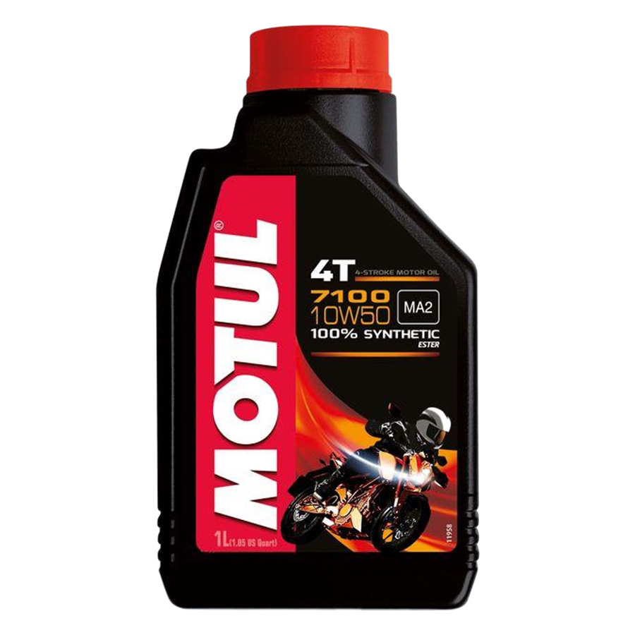 Combo 3 Bình Nhớt Motul 7100 4T 10W50 (1L) + Tặng Bàn Chải Vệ Sinh Sên