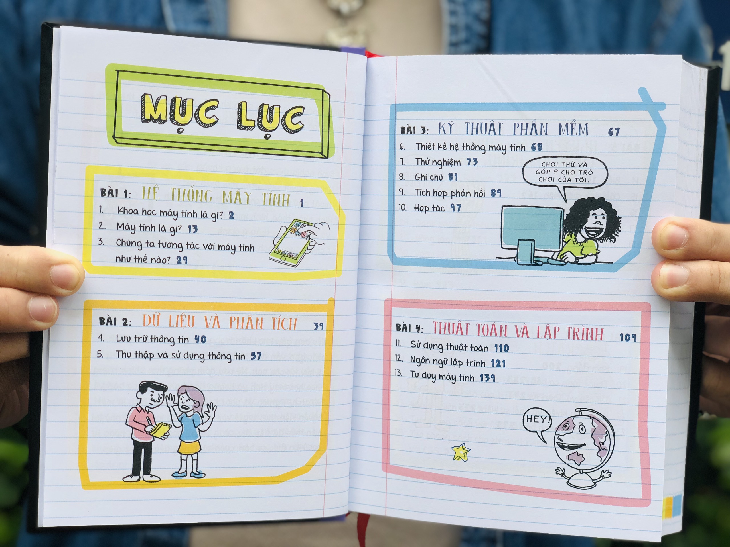 Sách sổ tay khoa học máy tính và mã hóa - Sách Học Lập Trình Cho Học Sinh - Á Châu Book, Bìa cứng in màu