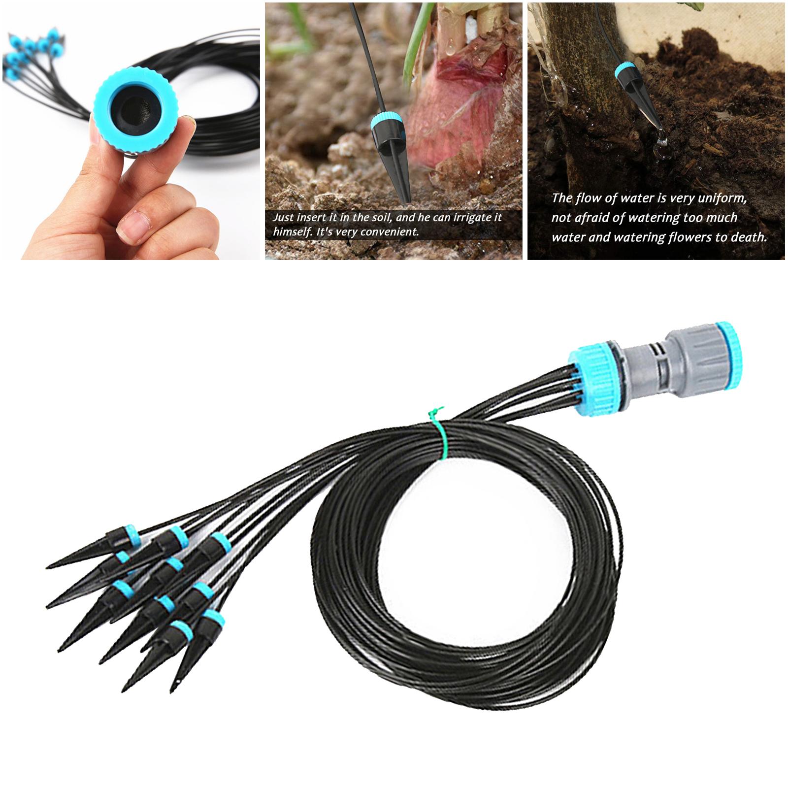 Drip Irrigation Kit Garden Irrigation System with 10 Nozzle Plant Garden Watering Drip Automatic Garden Watering System Kit