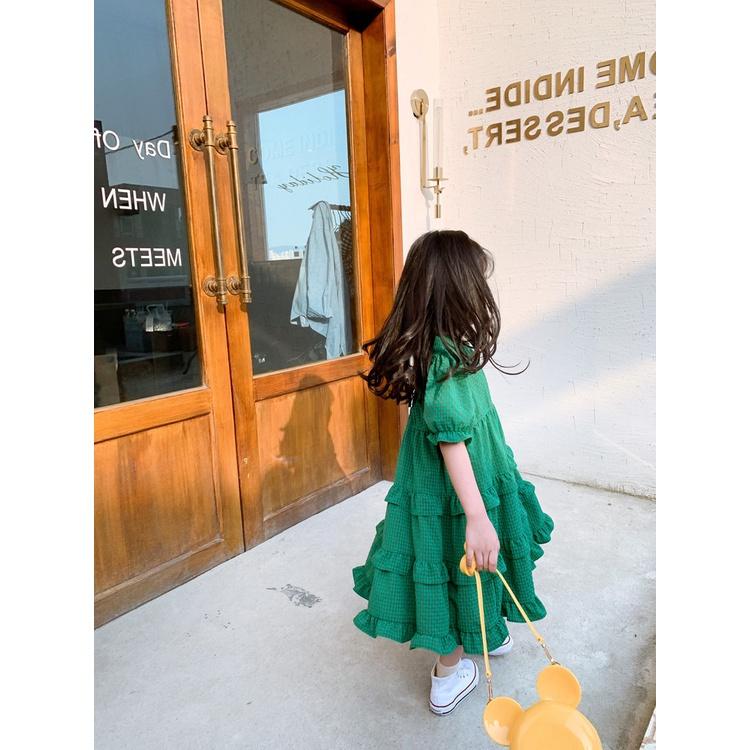 VT83 Size90-130 (9-27kg) Đầm váy bé gái phong cách Hàn Quốc Quần áo trẻ em hàng quảng châu
