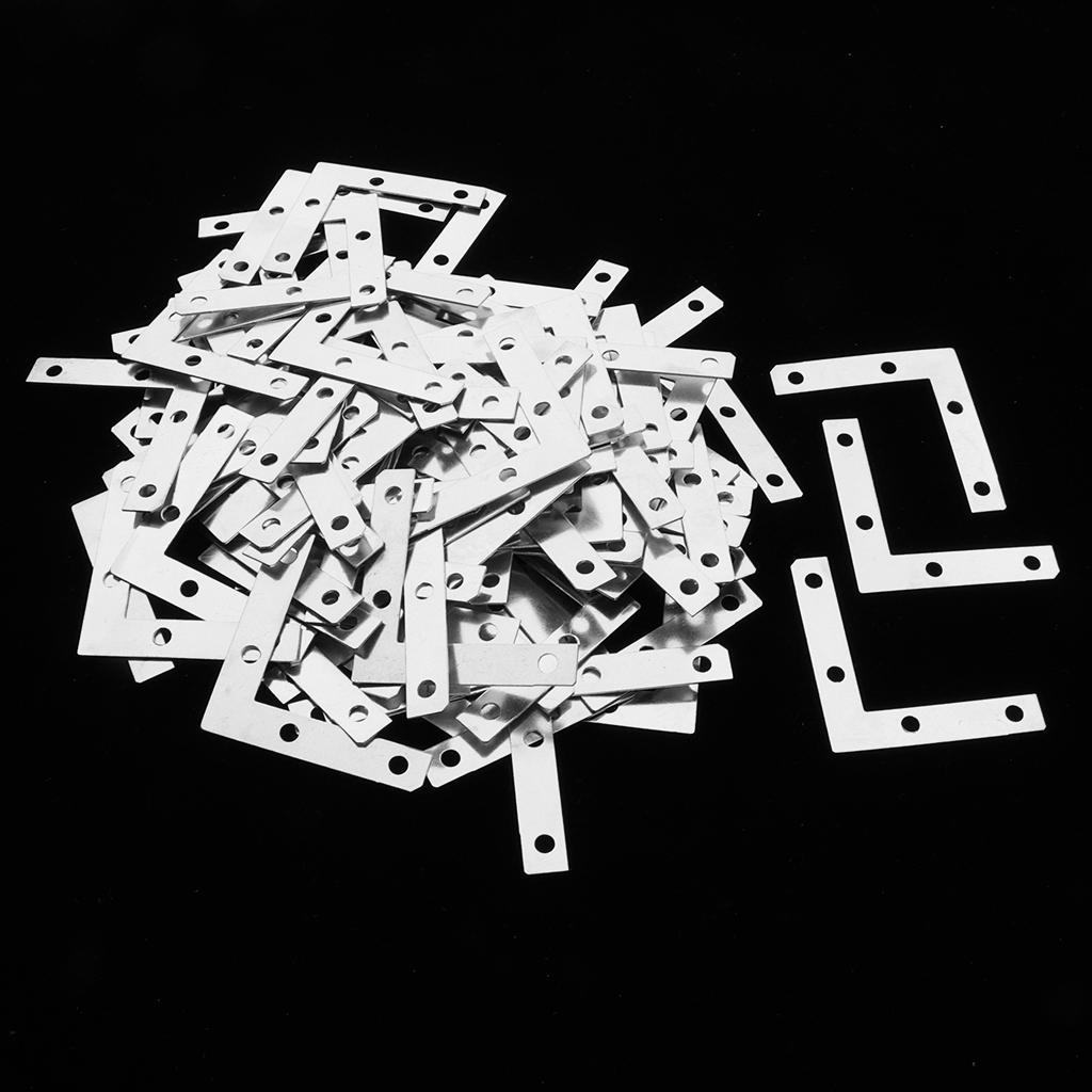 100Pc Corner Repair Mending Plate Picture Frame Bracket