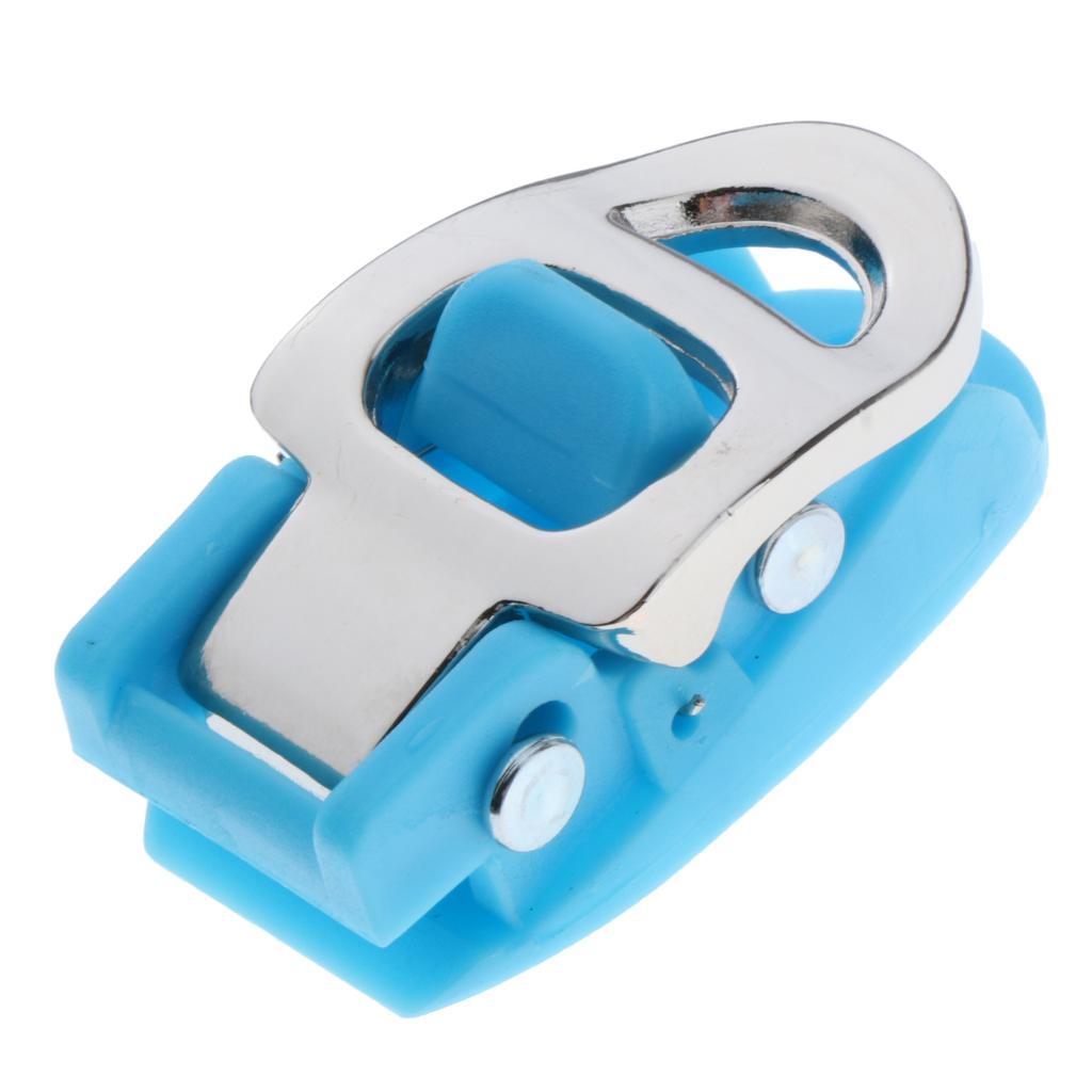 2xInline Skating Spider Buckle Roller Skate Boot Clasp Blue