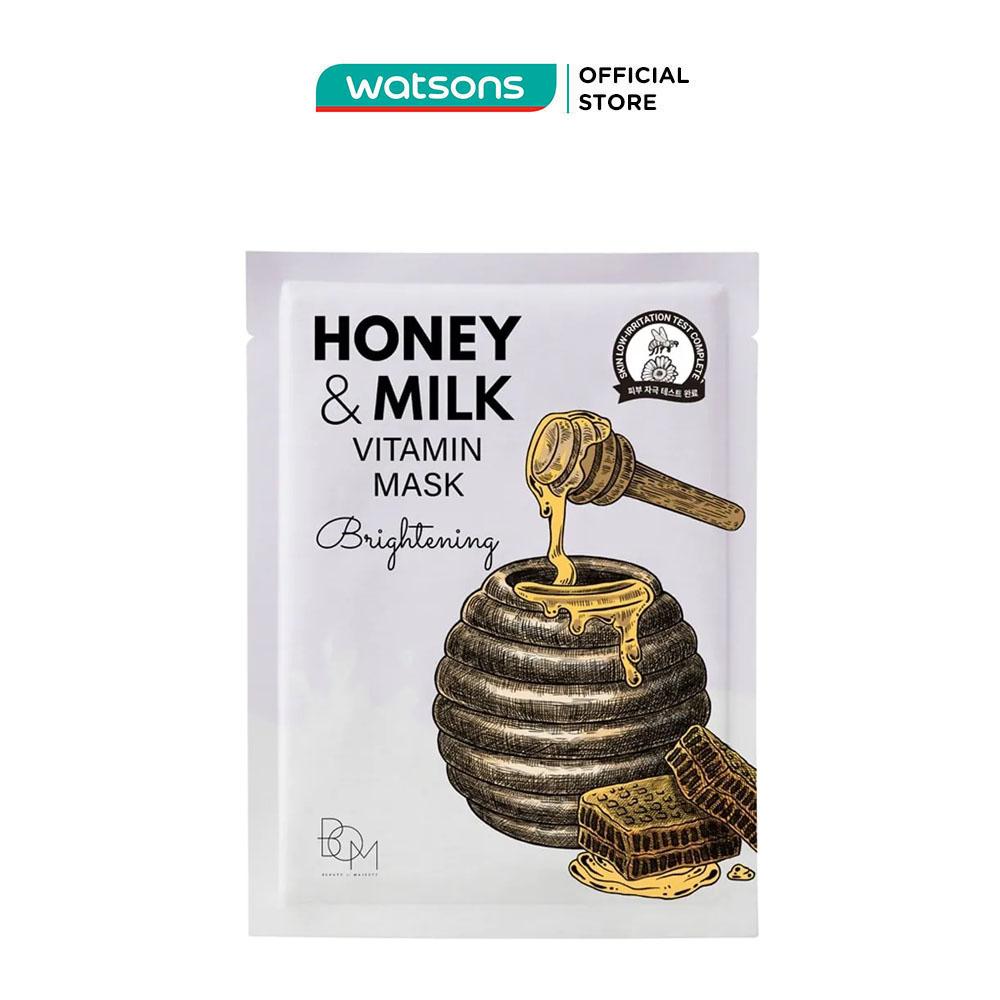 Mặt Nạ Bom Sáng Da Honey &amp; Milk Brightening Vitamin Mask 25g