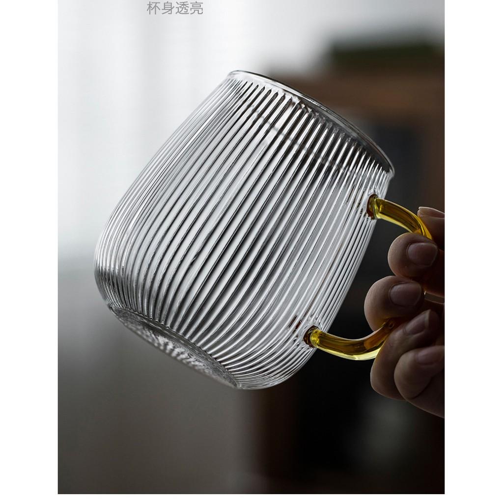 THỦY TINH BOROSILICATE SIÊU NHẸ - CHỊU NHIỆT - CƯỜNG LỰC | Bình cốc thuỷ tinh phong cách NORDIC kẻ sọc