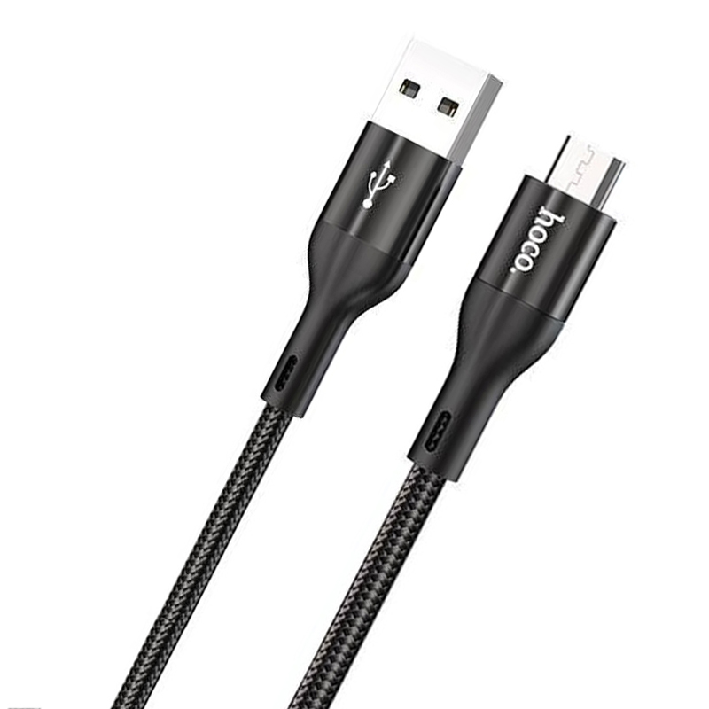 Cáp sạc nhanh 3A Hoco X2 Max Micro dây nylon siêu bền truyền data nhanh chóng ổn đinh cho Android dài 0.25M ( 2 màu )- Hàng chính hãng