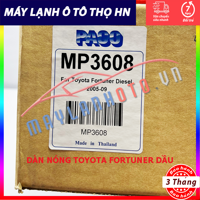 Dàn nóng Toyota Fortuner Hàng xịn Thái Lan