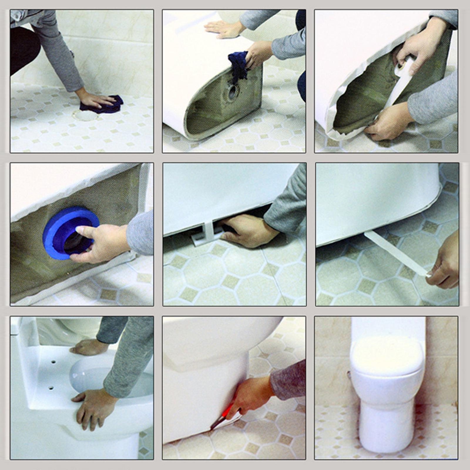 Universal Toilet Flange Sealing loop Odor Resistant seal Install Toilet Seat Replacement Flange Sealing loop Repair Kits Closestool Use
