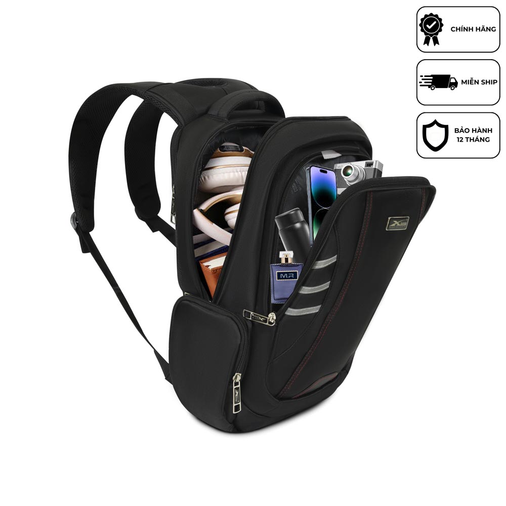 Balo nam cao cấp chống nước đựng laptop 17 inch Xbags DarkEagle Xb 2008 balo công sở đi làm công tác du lịch thời trang sang trọng đẳng cấp tiện dụng hiện đại!