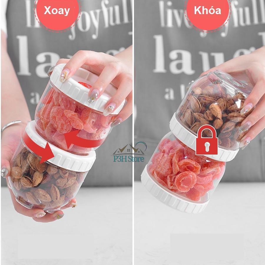 Set 4 hộp nhựa Lock&Lock Interlock dung tích 500ml INL301S4