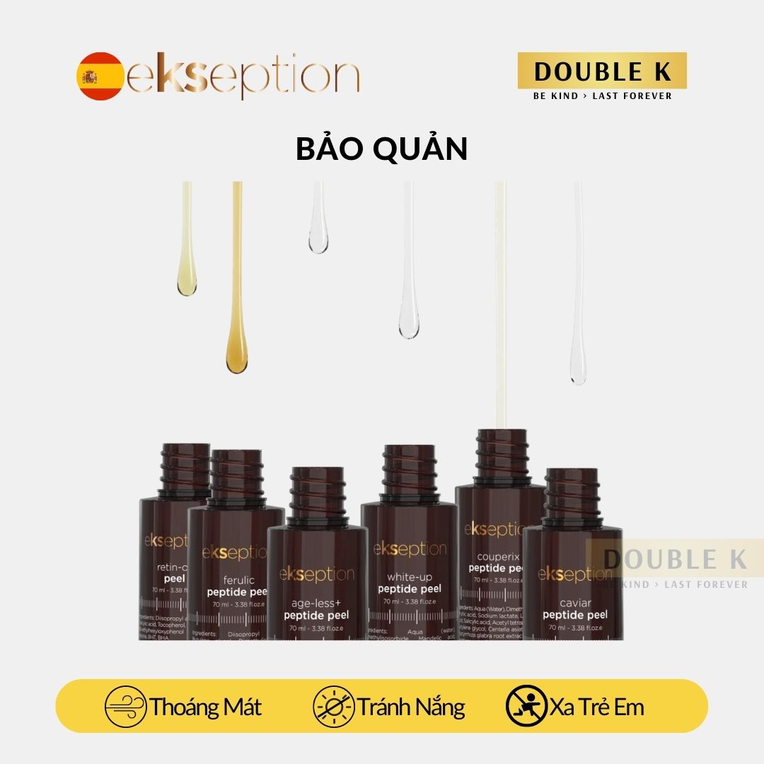 ekseption Couperix Peptide Peel - Phục Hồi Da Mỏng Yếu, Giãn Mao Mạch; Giảm Sưng, Ngừa Kích Ứng - Double K