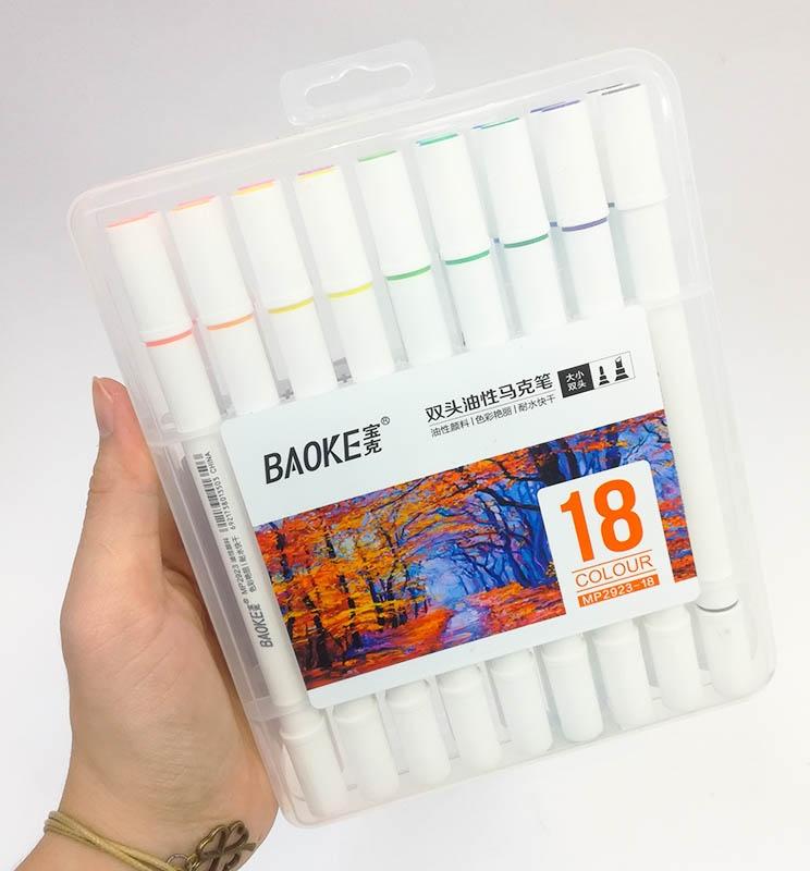 Bút Lông Tô Màu 2 Đầu Baoke MP2923