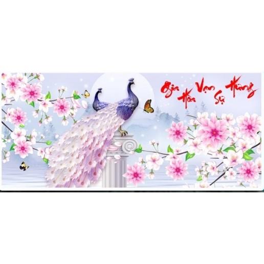 Tranh đính đá Gia hòa vạn sự hưng - LV257