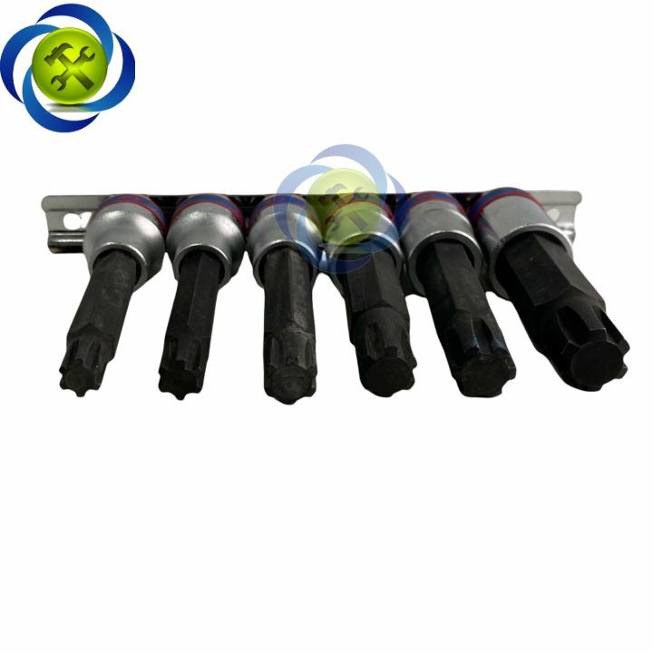 Bộ đầu tuýp lục giác sao Kingtony 4116PR loại 1/2 6 chi tiết