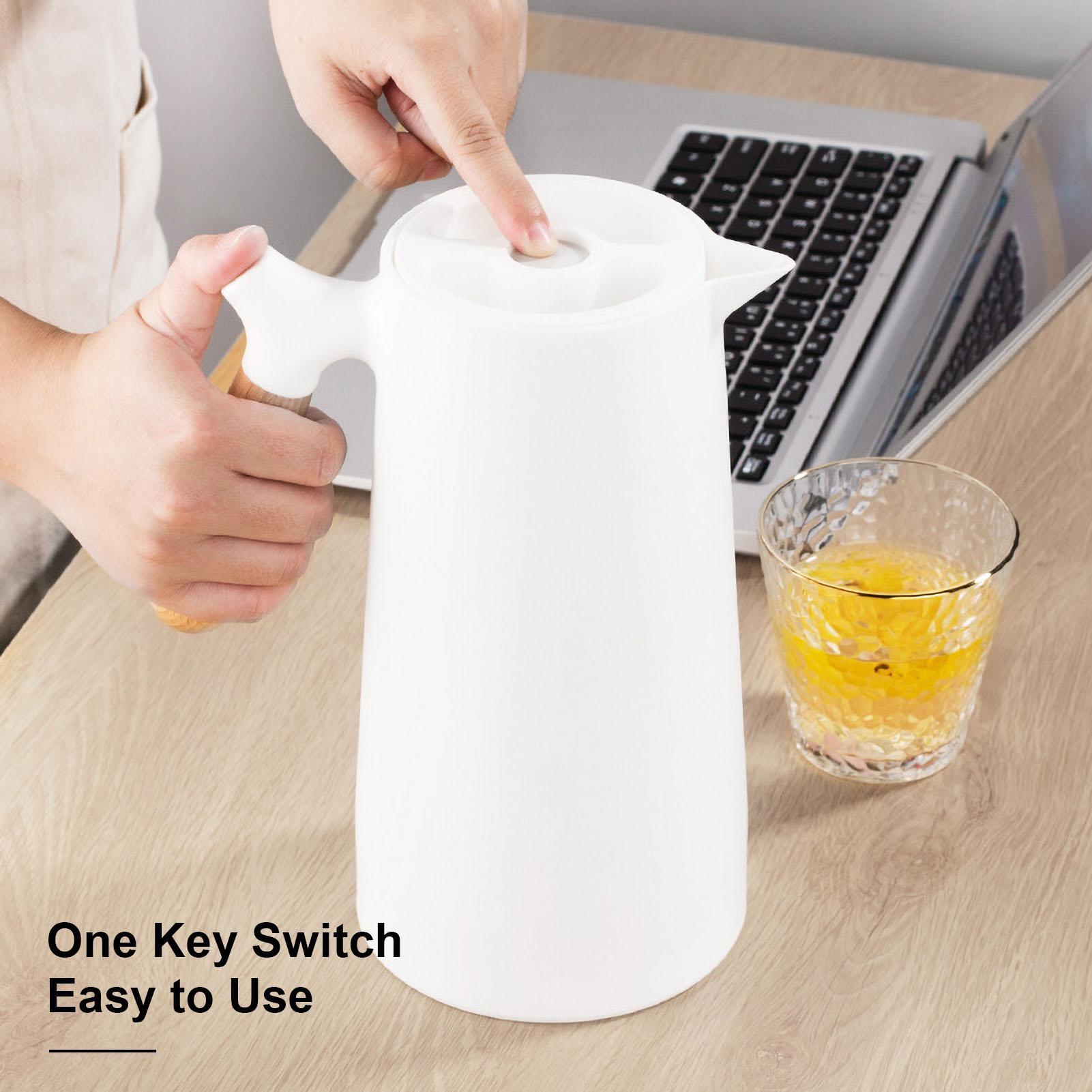 Thermal Coffee Carafe Double Walled Thermos Household Glass Liner Coffee Pot Household Insulation Pot Vacuum Carafes
