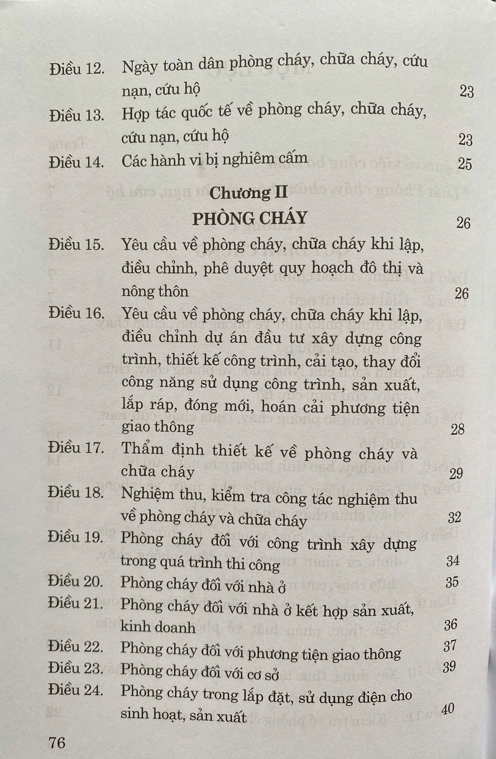Luật Phòng Cháy, Chữa Cháy Và Cứu Nạn, Cứu Hộ Năm 2024