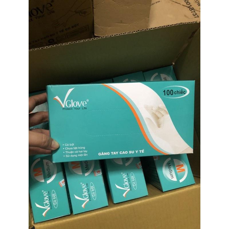 Găng tay y tế Vglove hộp 100 cái
