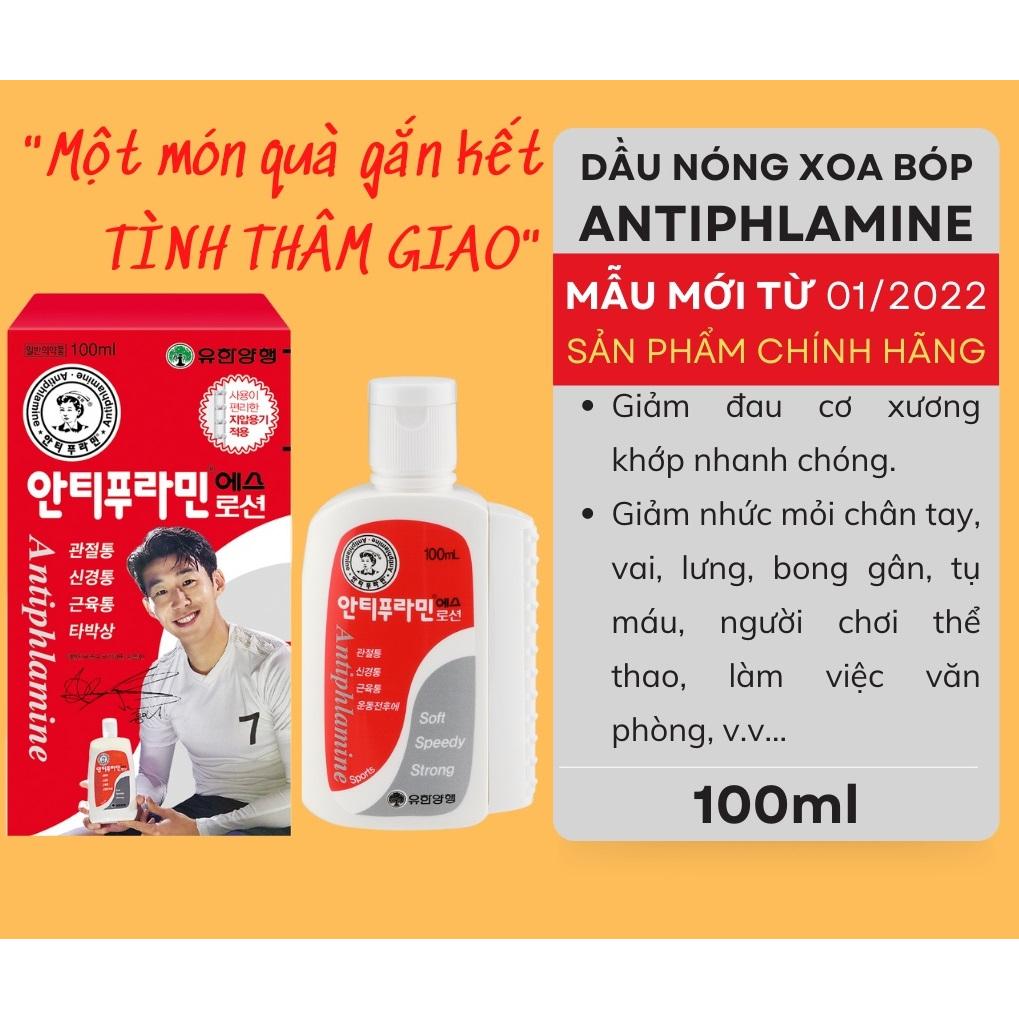 (DATE2025) DẦU NÓNG XOA BÓP HÀN QUỐC ANTIPHLAMINE 100ml