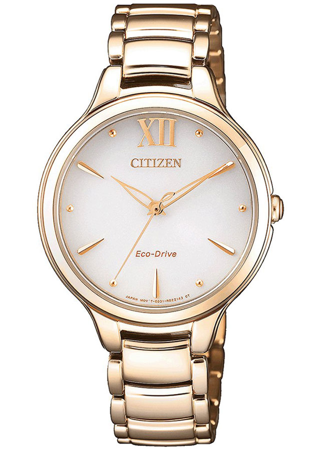 Đồng Hồ Nữ Citizen Dây Thép Không Gỉ EM0553-85A - Mặt Trắng (Sapphire)