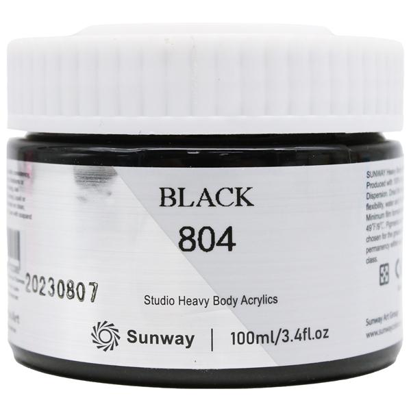 Tuýp Màu Vẽ Acrylic 100 ml - Sunway No.804 - Black