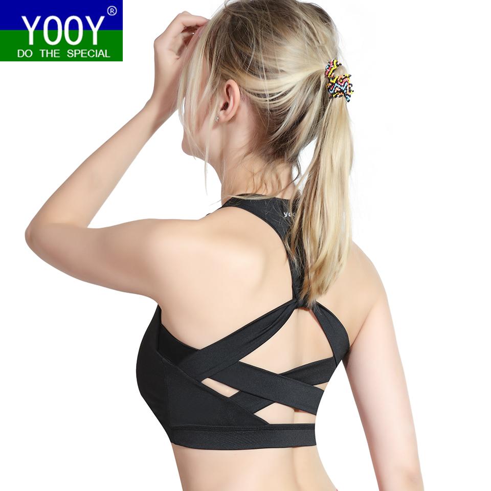 YOOY 2018 Phụ Nữ Mới Ngực Kiểu Dáng Thể Thao, Áo Bra Yoga Chạy Áo Ngực Sexy Nữ Cao Cấp Thể Thao Thể Thao Hàng Đầu Cho Nữ