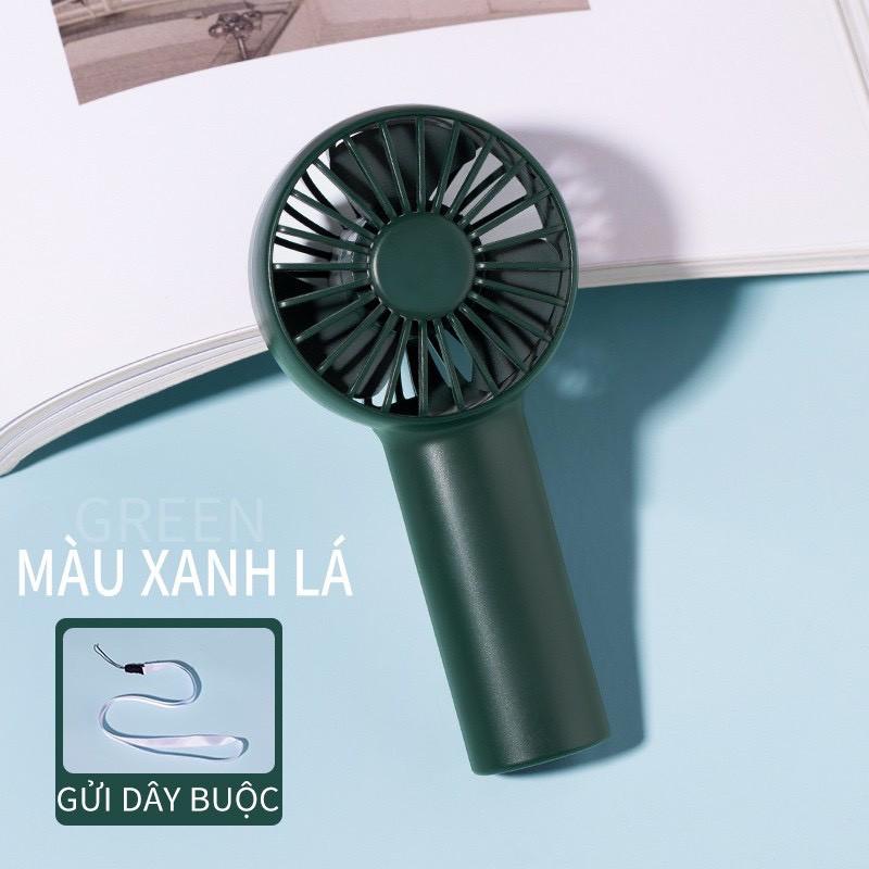 Quạt Tích Điện Mini Cầm Tay HOẶC ĐỂ BÀN 3 Chế Độ Gió+TẶNG PIN + DÂY SẠChh024