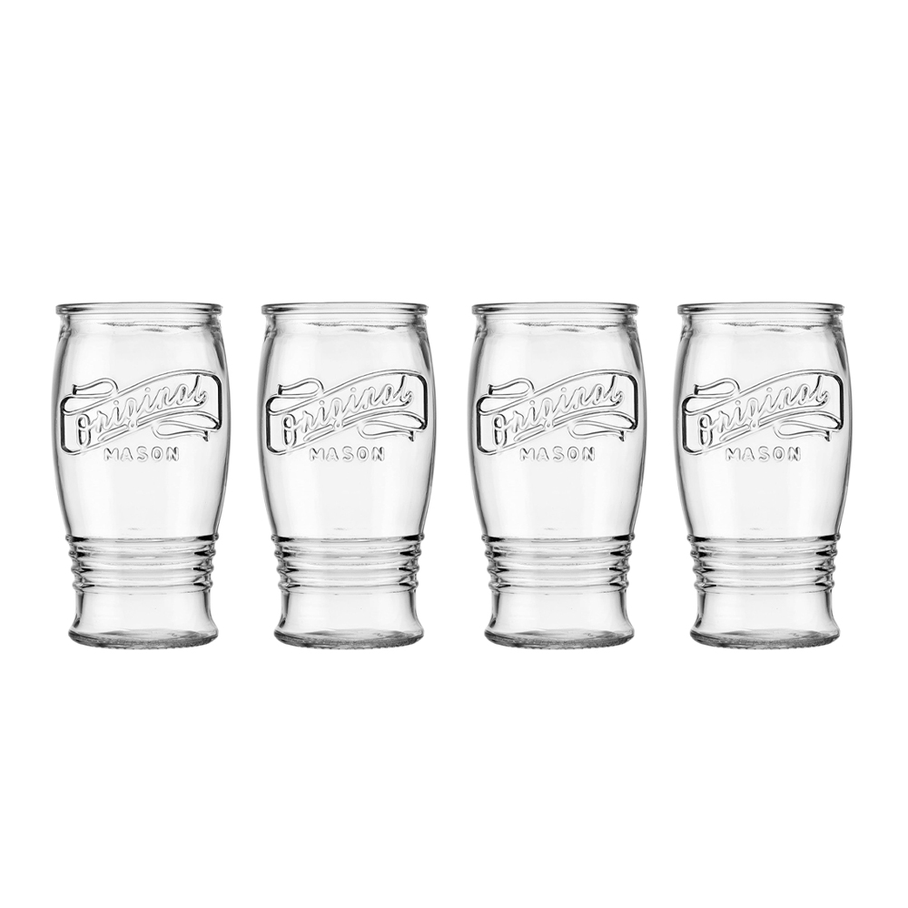 Bộ cốc uống bia thủy tinh Lebenlang LBL1222, bộ cốc 4 chiếc, 470ml/cốc, dễ dàng vệ sinh - hàng chính hãng