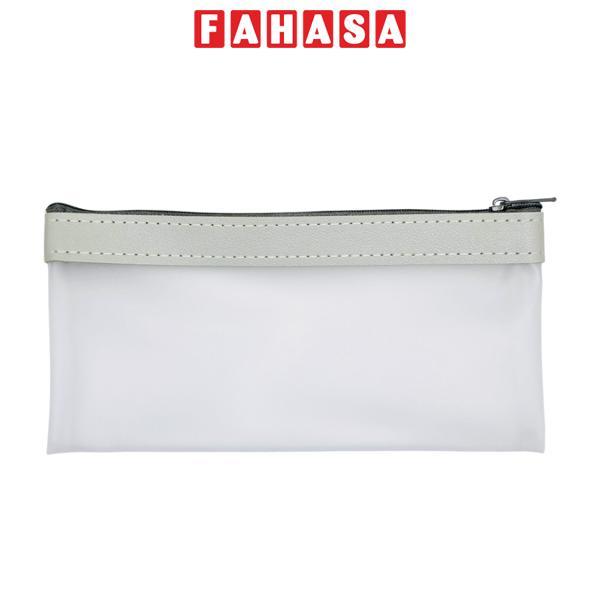 Túi Bút Bán Trong Suốt Dusty - Mokoha M-PC001 - Màu Xám