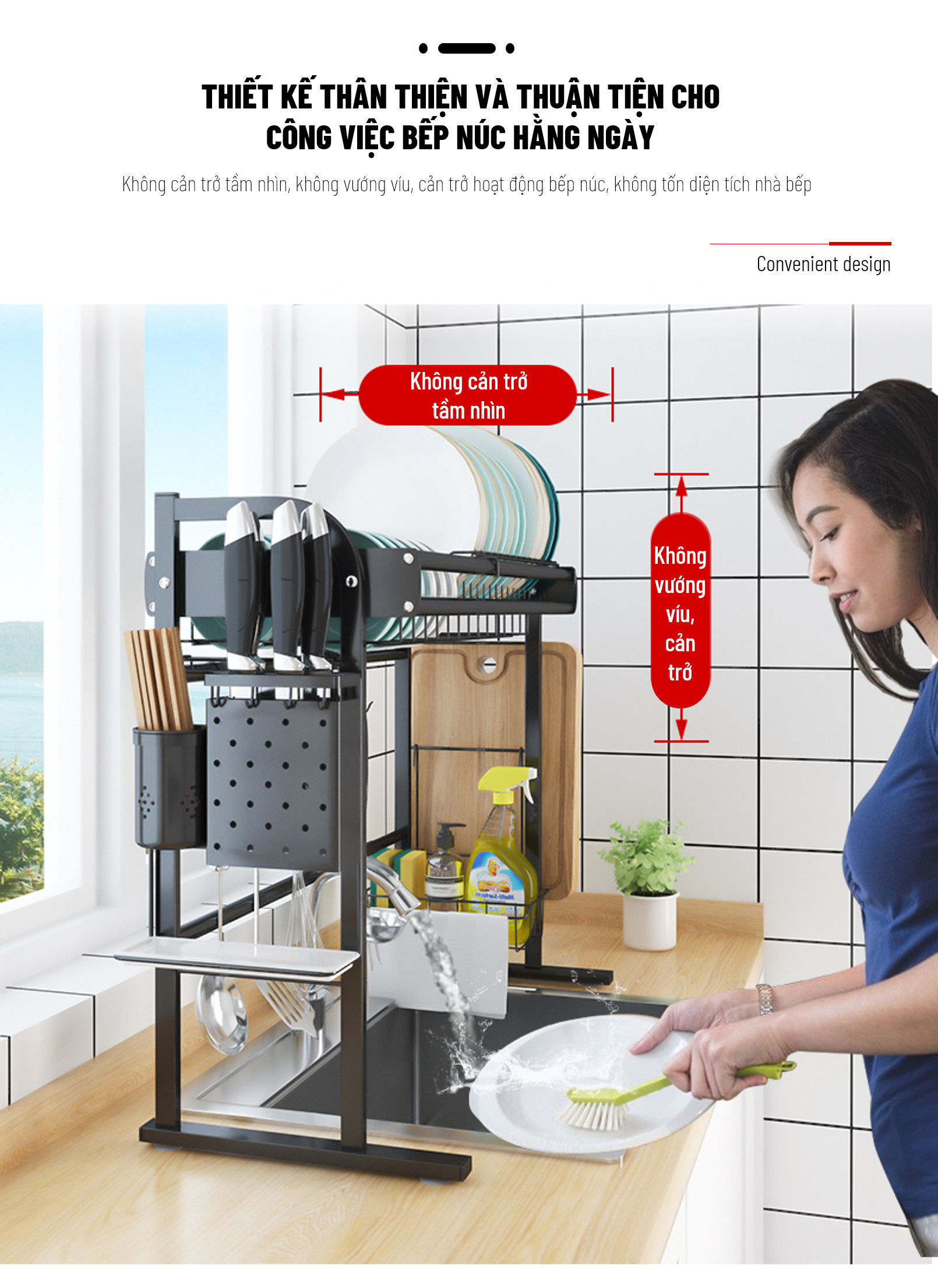 Kệ chén đa năng, kệ úp bát đĩa, giá để bát đũa tiện lợi loại 2 bồn rửa 113cm, kệ úp bát đĩa trên chậu rửa, chất liệu inox 304, có thể kéo dài