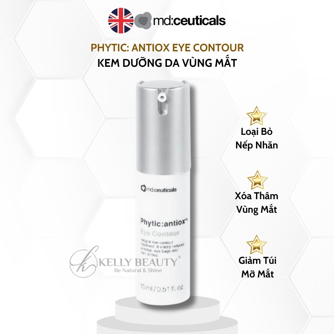 Kem Xóa Bọng Mỡ, Quầng Thâm Mắt PHYTIC: ANTIOX Eye Contour - MD:Ceuticals | Kelly Beauty