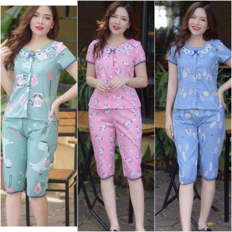 Đồ bộ set đồ đùi mặc nhà 4 màu ảnh thật