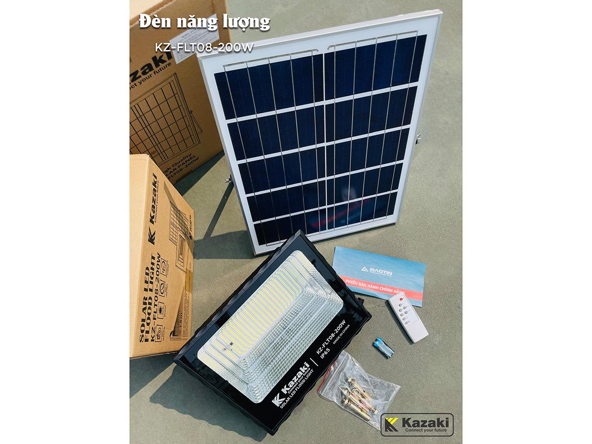 ĐÈN NĂNG LƯƠNG MẶT TRỜI KAZAKI KZ-FLT08-200W- HÀNG CHÍNH HÃNG
