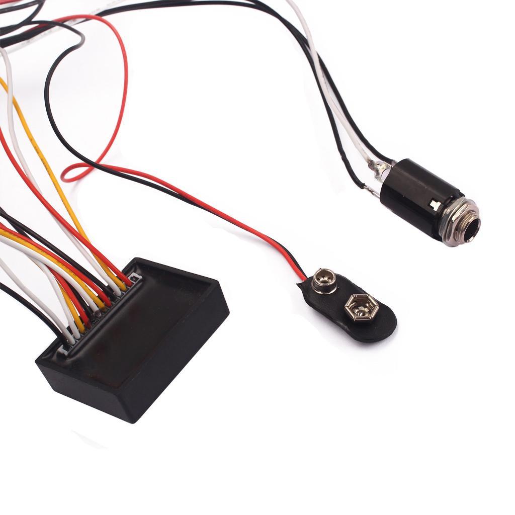 1 Set Wiring Harness EQ Equalizer Pickup for / Guitar
