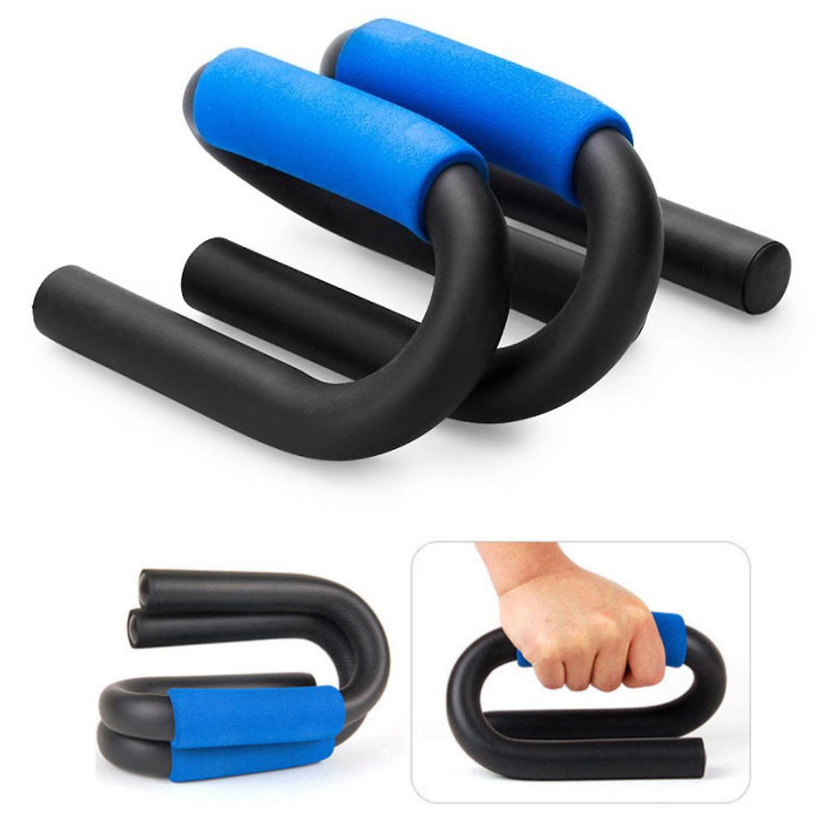 Cặp Dụng cụ hít đất đa năng chất liệu sắt có bọc mút xốp - Tải trọng 100kg