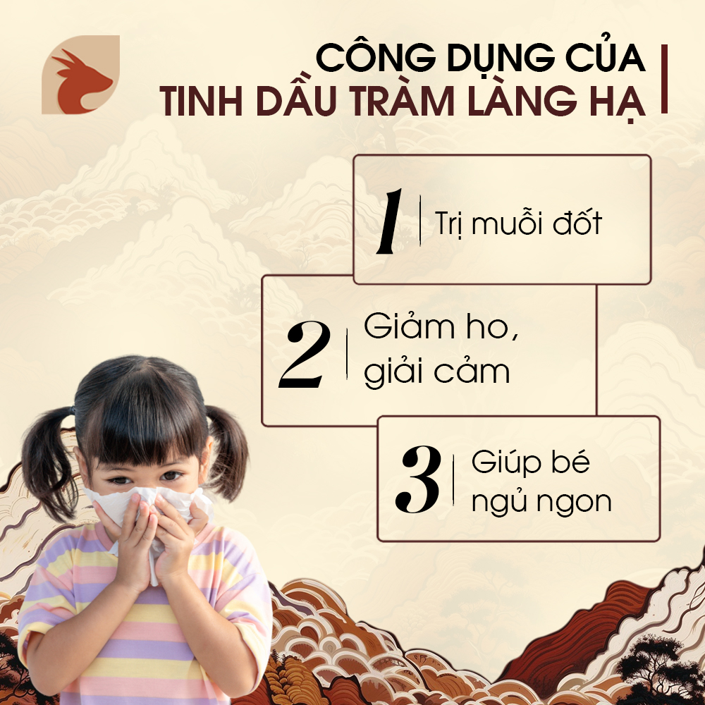 Tinh dầu Tràm Huế thương hiệu Làng Hạ 10ml (Cajeput oil): Sản phẩm truyền thống,đặc trưng của Huế, giúp giải cảm, giảm nghẹt mũi - Hàng Chính Hãng