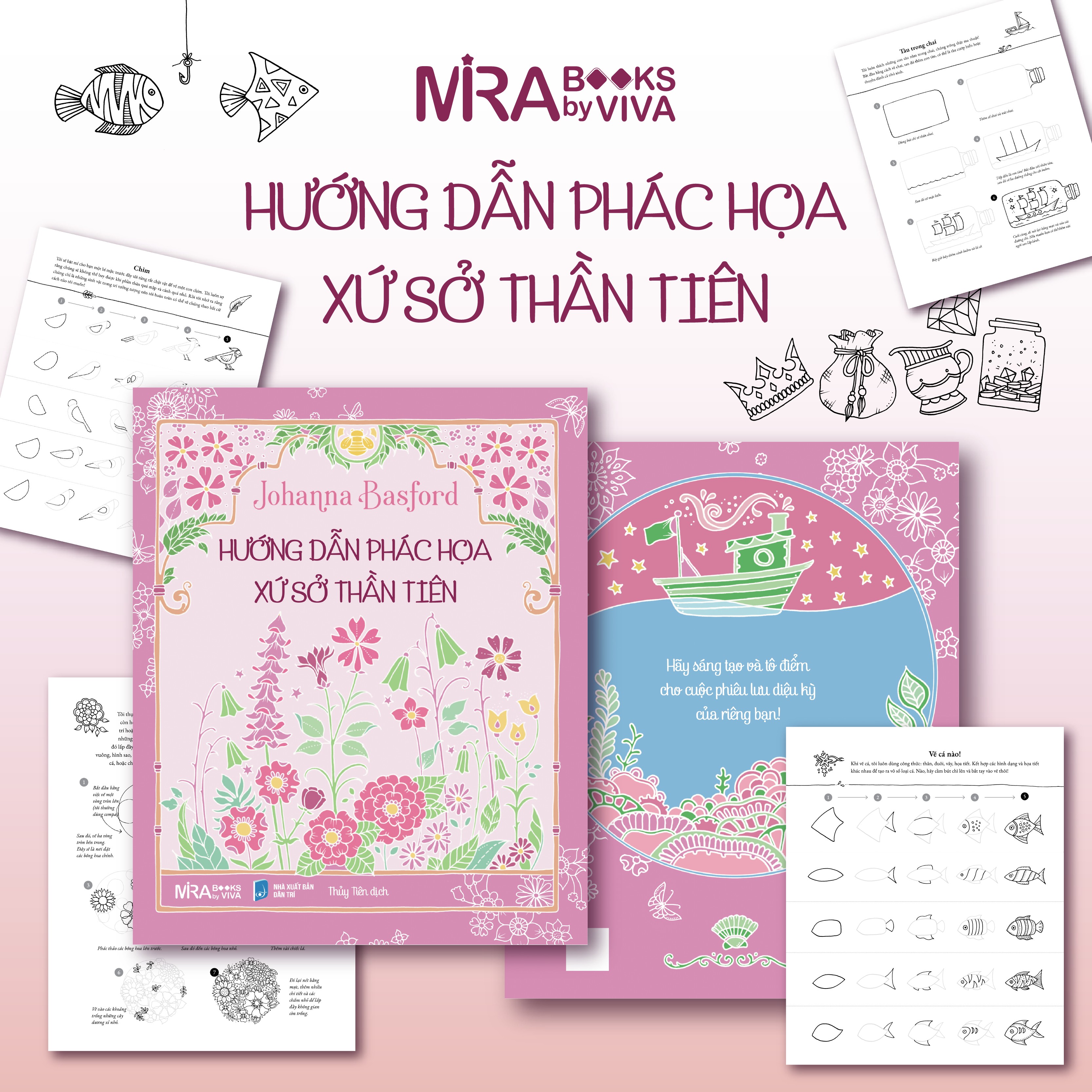 Sách Hướng dẫn phác họa xứ sở thần tiên