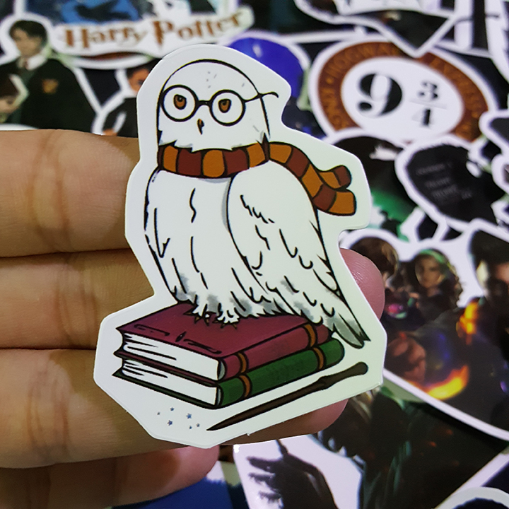 Bộ Sticker dán cao cấp chủ đề HARRY POTTER - Dùng dán Xe, dán mũ bảo hiểm, dán Laptop