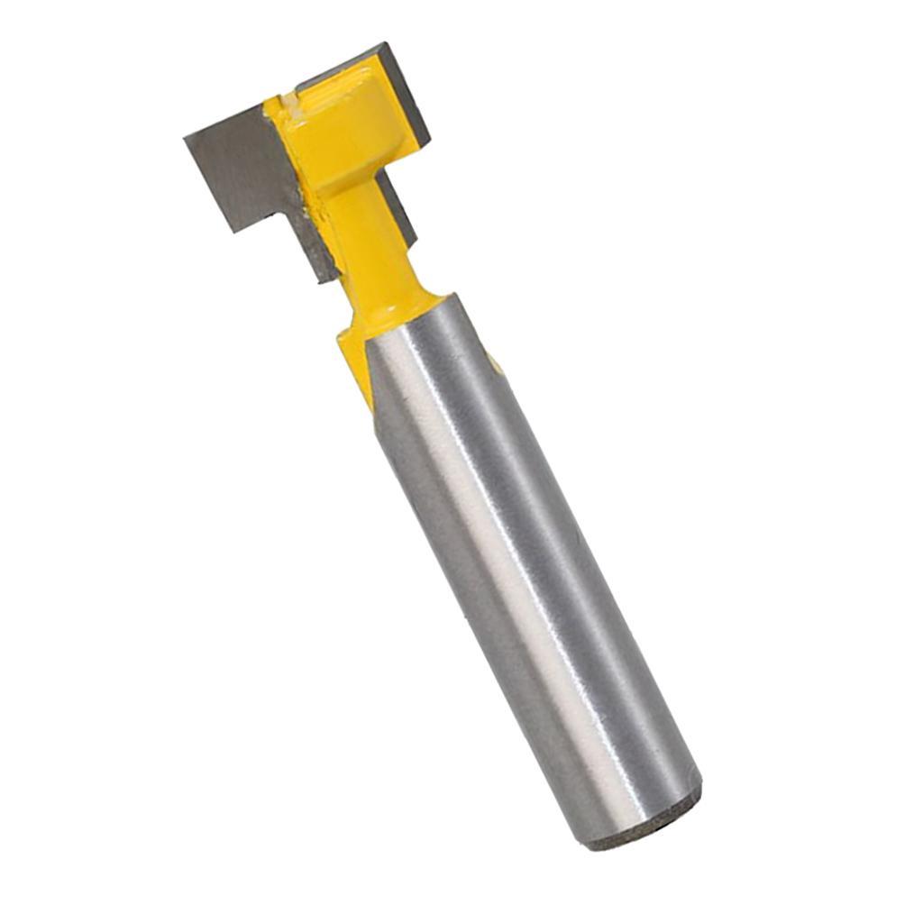 2 8mm Shank  Router Bit Straight T Slot Router Woodworking Cutter Tool