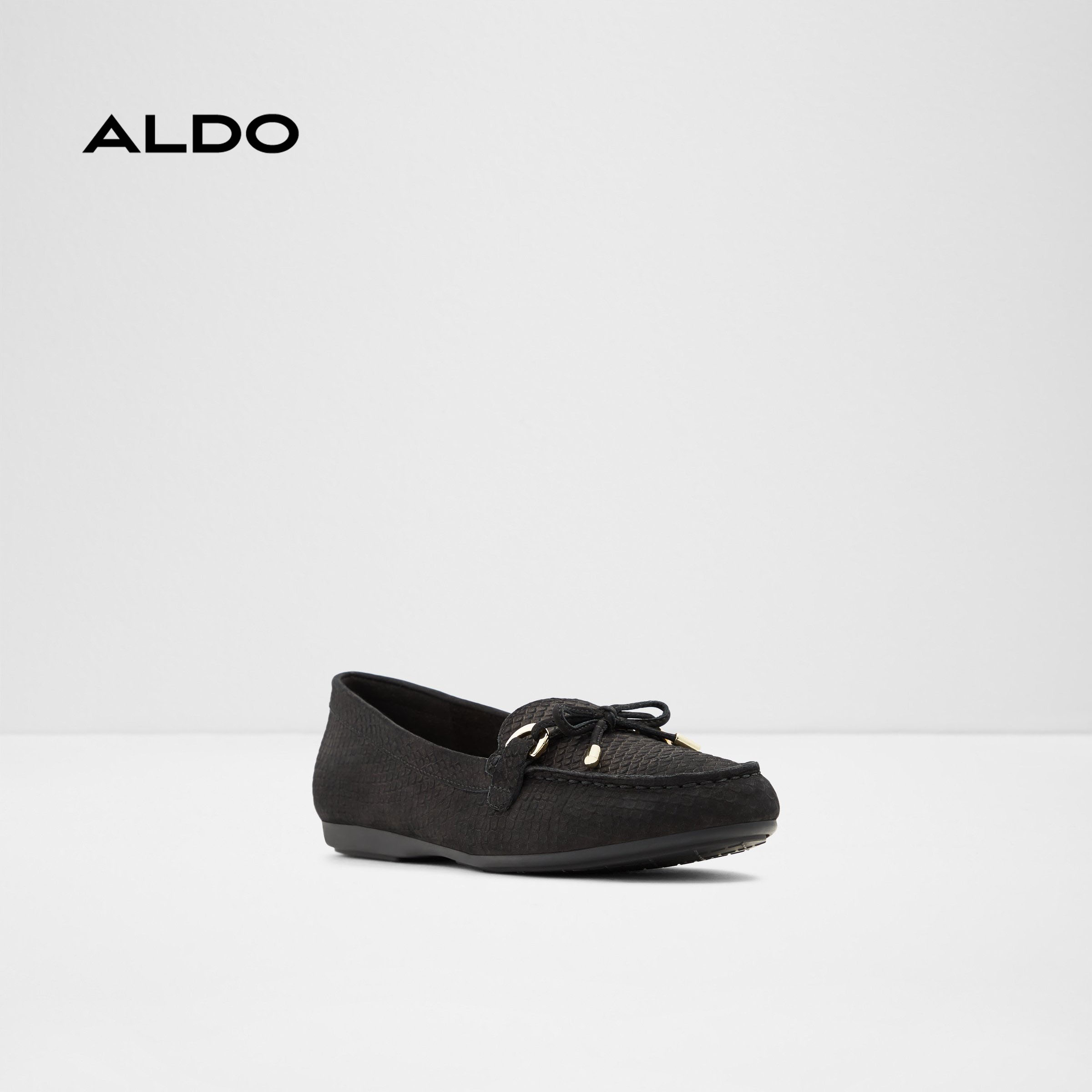 Giày lười nữ mũi vuông ALDO ADRERINIA001 - Black - Size