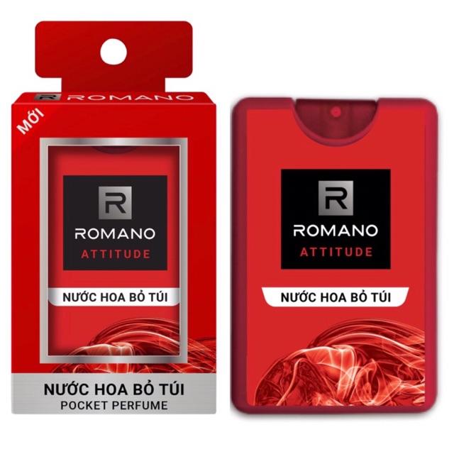 Combo 3 Chai nước hoa bỏ túi Romano Attitude