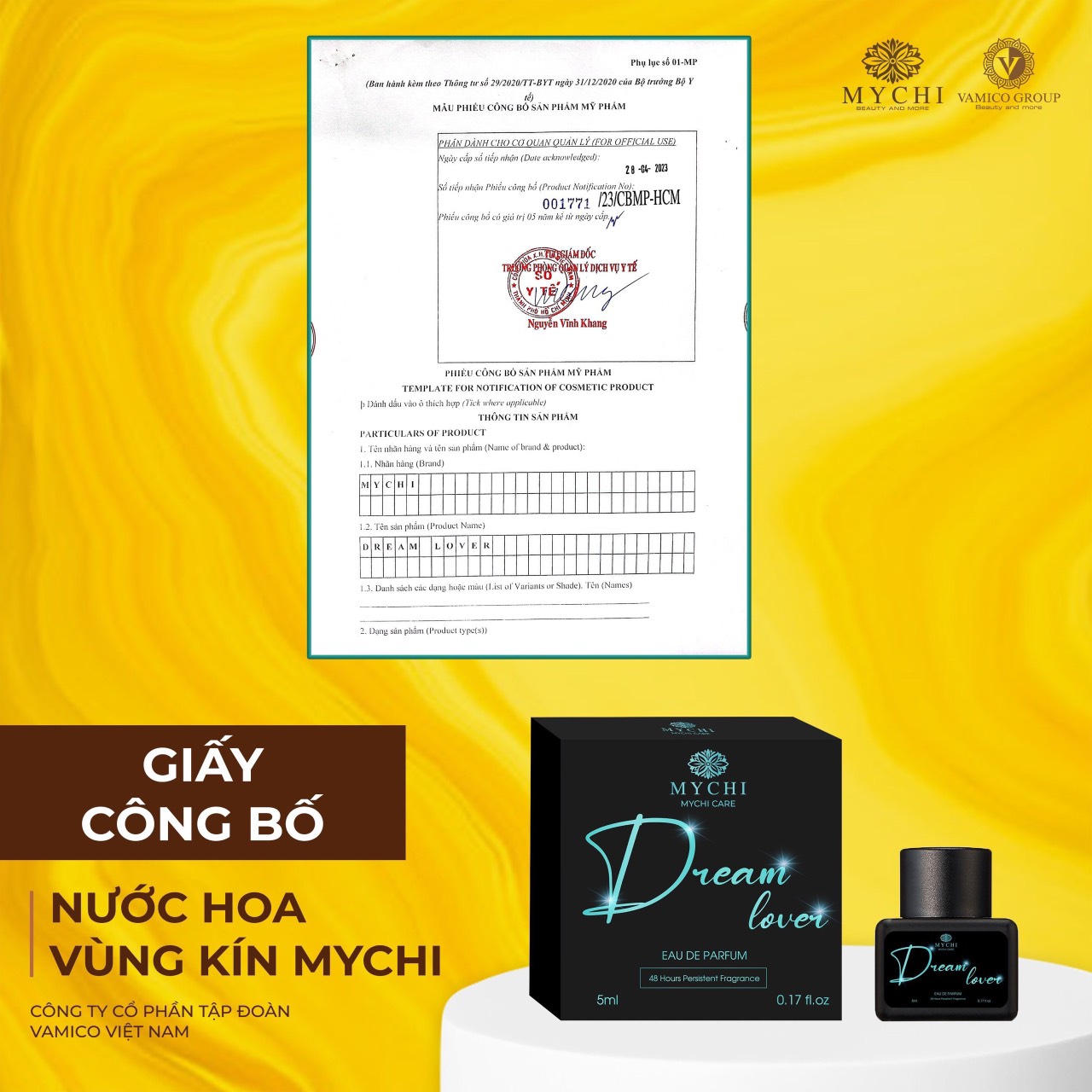 Nước Hoa Cô bé Thương Hiệu Mychi (Dream lover) lưu hương 48h gợi cảm quyến rũ