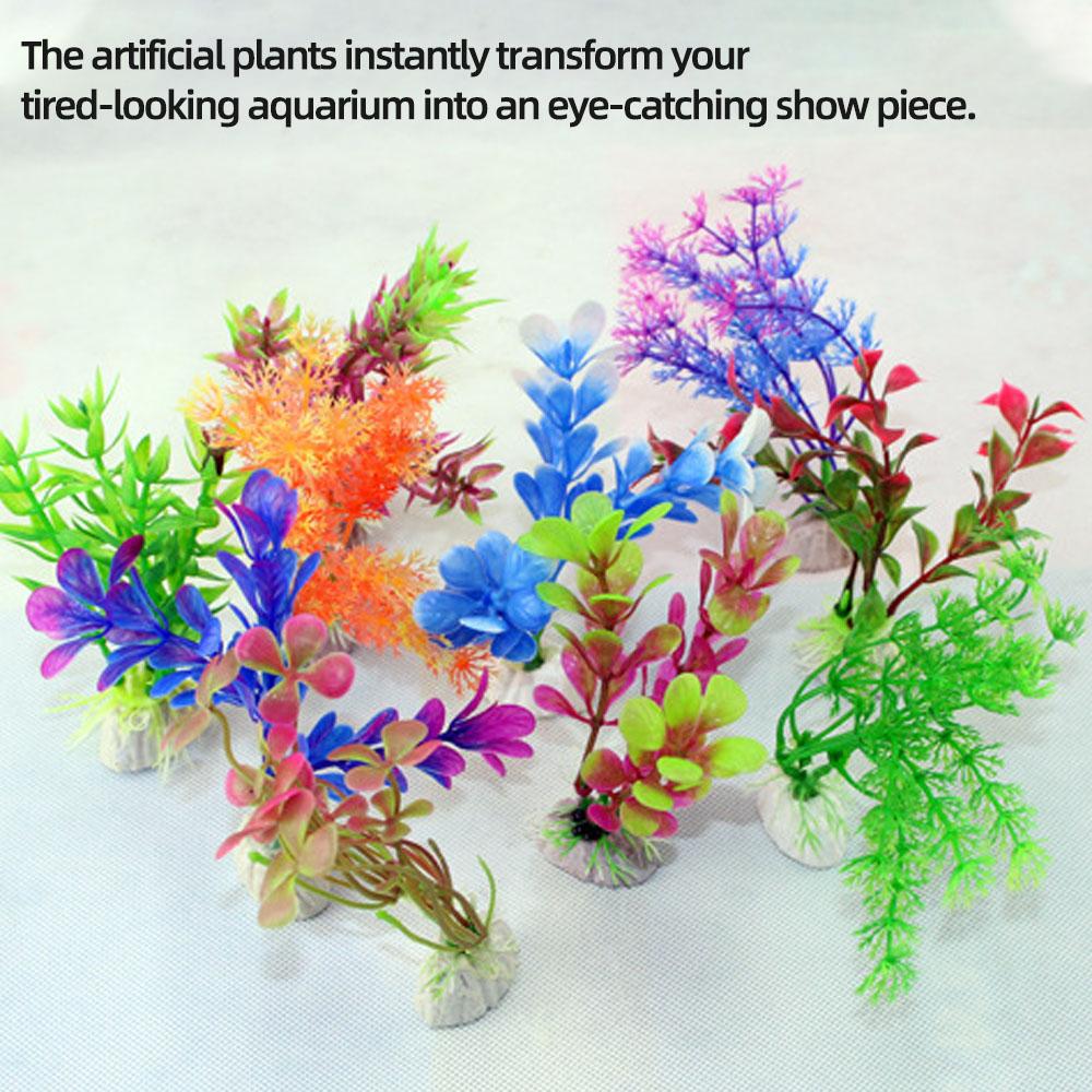 Đồ trang trí bể cá bằng nhựa 10 cái