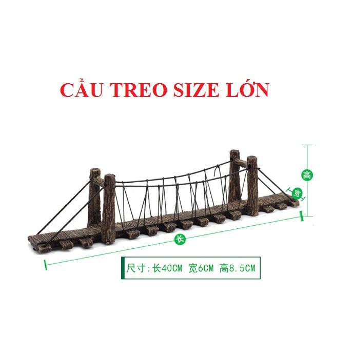 MÔ HÌNH CẦU TREO - MÔ HÌNH TRANG TRÍ BỂ CÁ - HỒ THỦY SINH