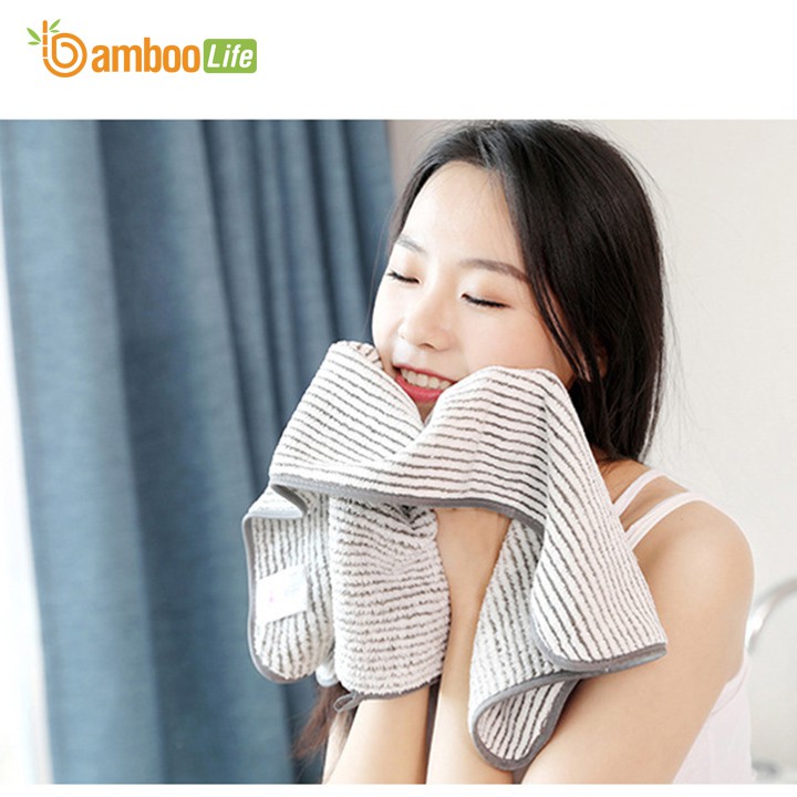Khăn tắm sợi tre kháng khuẩn, siêu thấm hút, mềm mịn