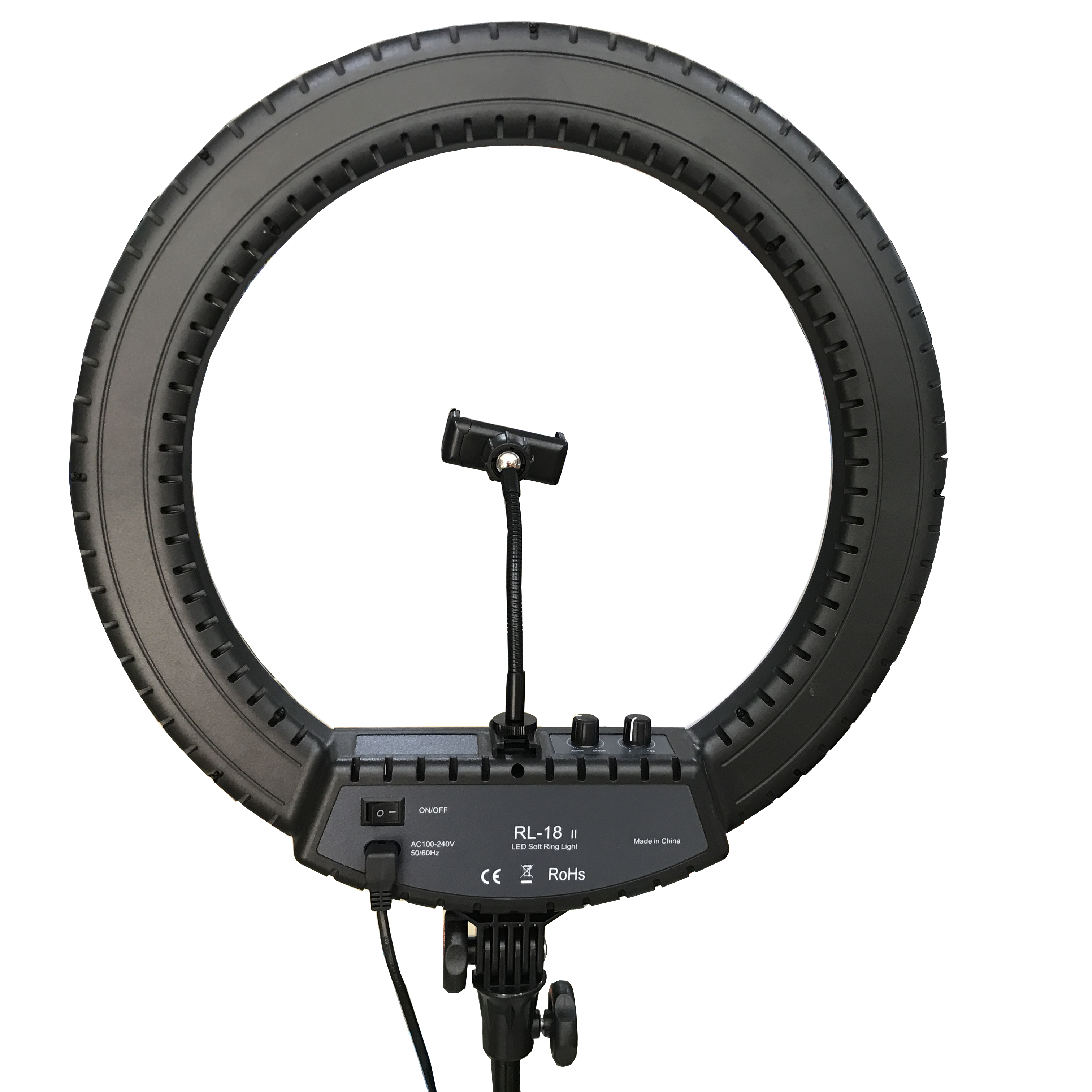 Đèn Livestream RL18 II có gương trang điểm đường kính 45cm - Tặng kèm remote chụp hình bluetooth