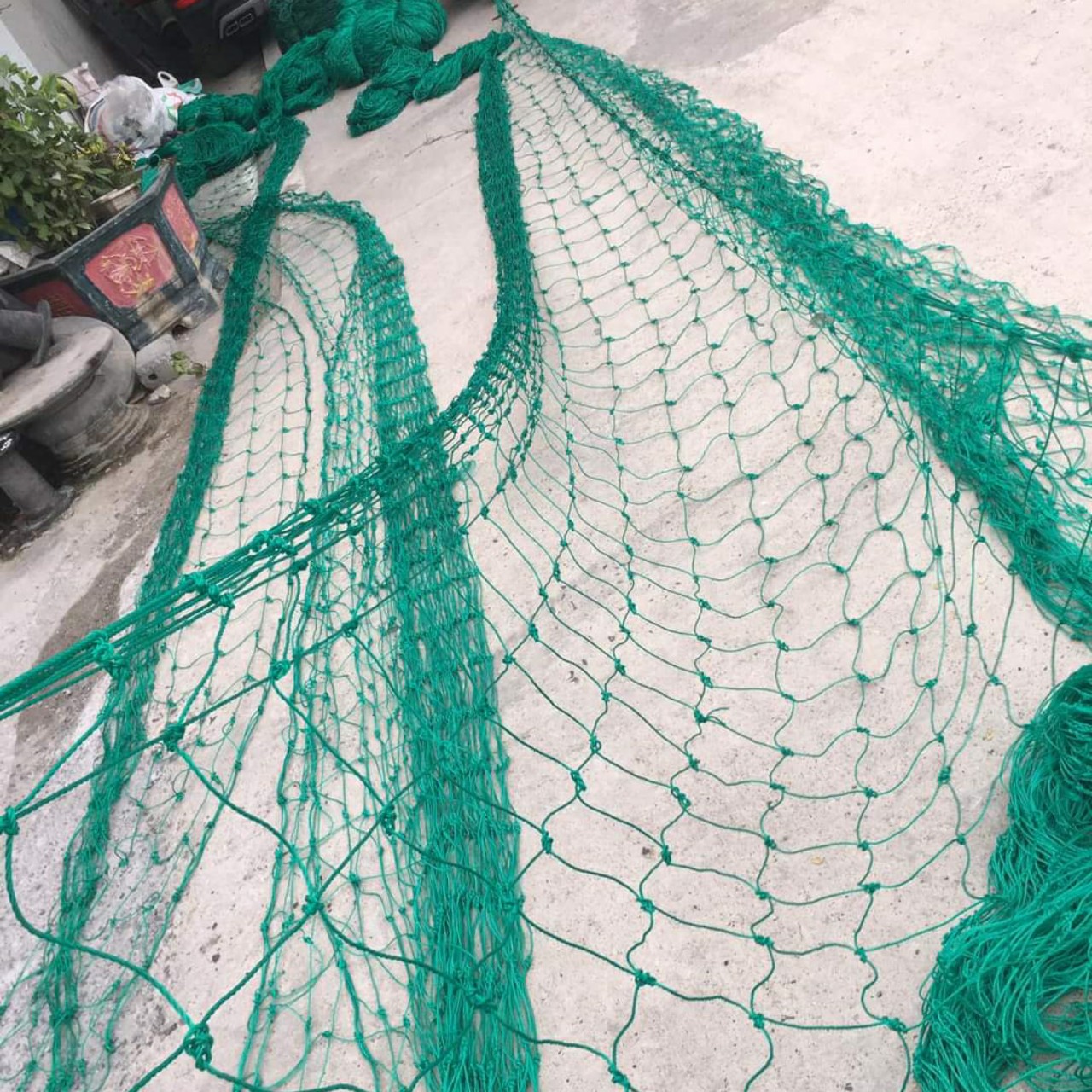 Lưới Chắn Sân Bóng Đá, Bóng Chuyền / Lưới Quây Sân Bóng Sợi Cước Khổ Lưới Cao 4m