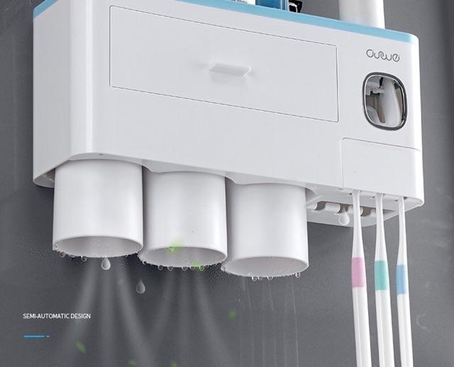 Kệ treo đồ nhà tắm- Bộ nhả kem đánh răng cao cấp